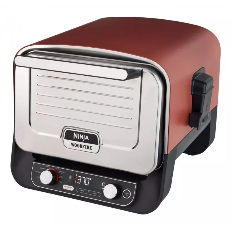 Ninja OO101EU lauko kepsninė / grotelės Elektrinė + Anglinė Juoda, Raudona, Sidabrinė 2400 W