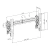 Sieninis TV laikiklis SBOX LVW02-48T 37–70 col., 70 kg, VESA iki 800×400
