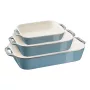 Staub 40508-172-0 keramikos stačiakampis kepimo indų rinkinys, 3 dalių, antikinio turkio spalvos