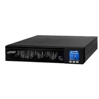 Infosec E3 Pro 1000 RT nepertraukiamo maitinimo šaltinis (UPS) Dvigubo keitimo (Online) 1 kVA 900 W 3 AC lizdai