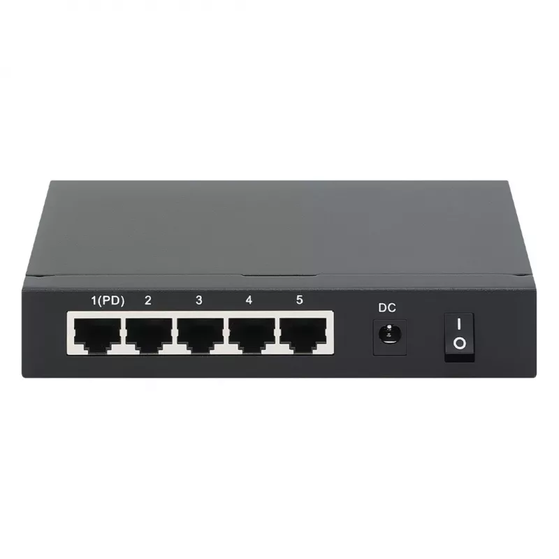Intellinet Gigabit 5xPoE Praėjimo Jungiklis, maitinamas PoE arba AC, 68W
