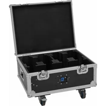 Flightcase Roadinger 31005247 4× AKKU MBT-3 su ratais ir integruota įkrovimo funkcija
