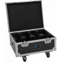 Flightcase Roadinger 31005247 4× AKKU MBT-3 su ratais ir integruota įkrovimo funkcija