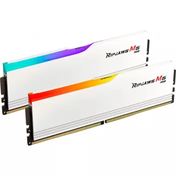 G.Skill Ripjaws M5 RGB 64 GB (2x 32 GB) DDR5-5200 atminties rinkinys, baltas, INTEL XMP