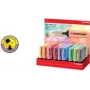 Stabilo BOSS ORIGINAL Pastel žymeklių rinkinys — 45 vnt., kaltinis antgalis, įvairių pastelinių spalvų