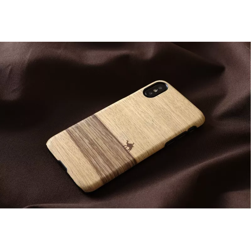 MAN&WOOD dėklas iPhone X/XS terra black – apsauginis užpakalinis dangtelis