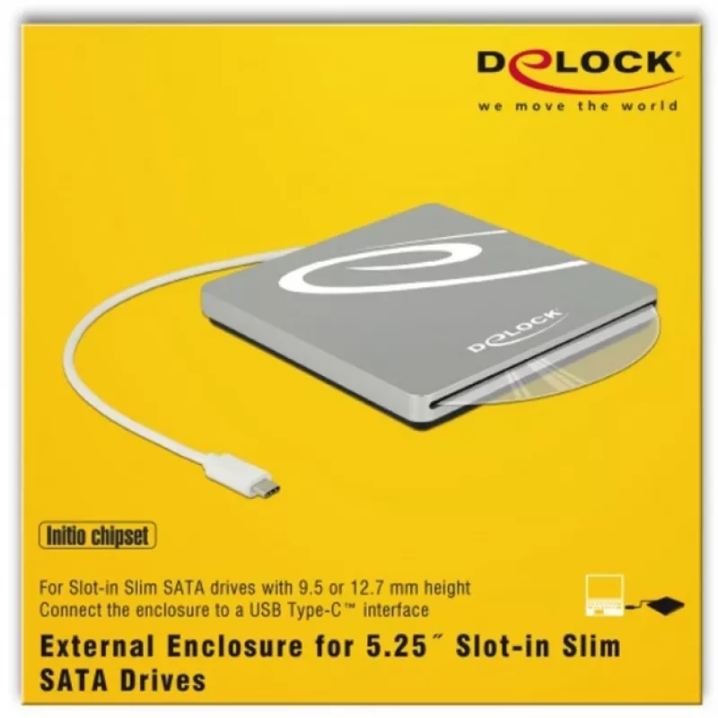 Išorinis korpusas optiniam diskui DeLOCK 42605 13,3 cm (5,25 colio)