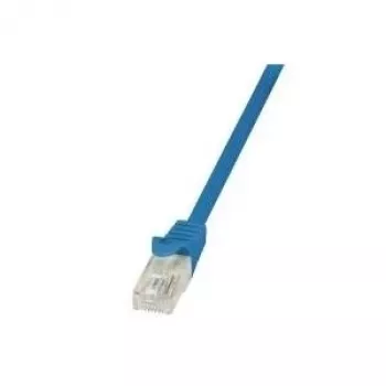 LogiLink CP2076U RJ45 tinklo kabelis, jungiamasis kabelis CAT 6 U/UTP 5,00 m mėlynas su apsauga nuo užsifiksavimo 1 vnt.