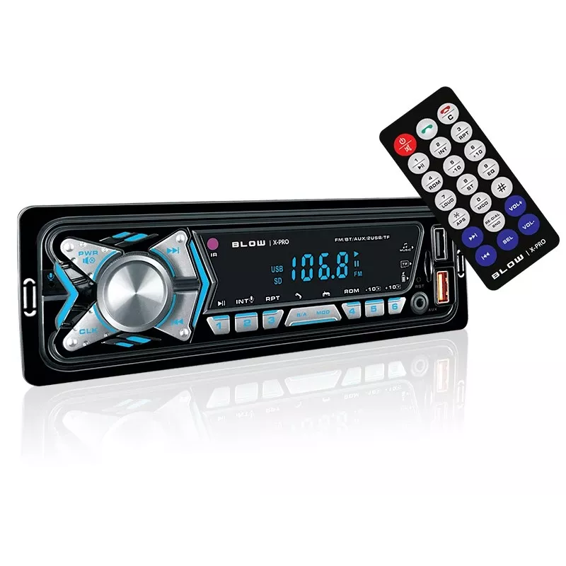 BLOW X-PRO automobilinis radijas MP3/USB/micro USB/BLUETOOTH juodas