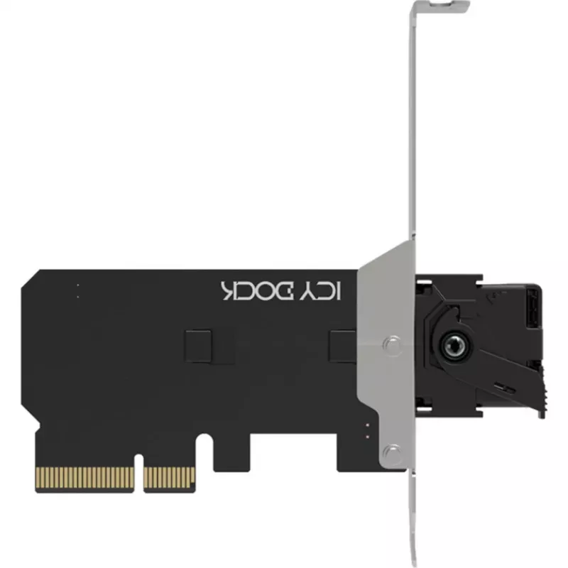 ICY DOCK MB305M4P-B – Išimamas M.2 NVMe SSD adapteris į PCIe 4.0 x4 kortelę su įrankių nereikalaujančiu dėklu