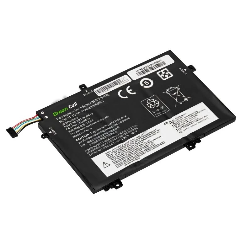 Baterija Green Cell LE168, skirta Lenovo ThinkPad L480 L490 L580 L590 L14 L15 Gen 1 Gen 2