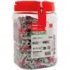 fischer sieninis kaištis DUOPOWER 10x50 BigBox šviesiai pilkas/raudonas 210 vnt. užsandarinama pakuotė (570550)