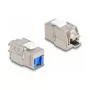 DeLOCK Keystone modulis RJ45 kištukas į LSA Cat.6A beįrankis su mėlynu dulkių dangteliu