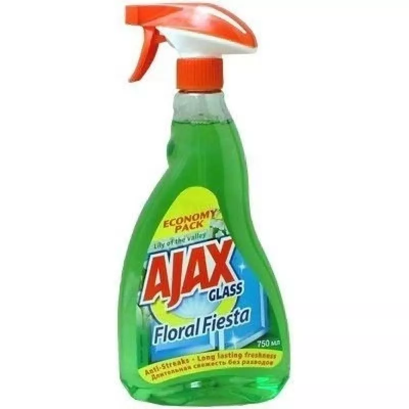 Stiklo valiklis Ajax Floral Fiesta, skystas, su purkštuku, 500 ml