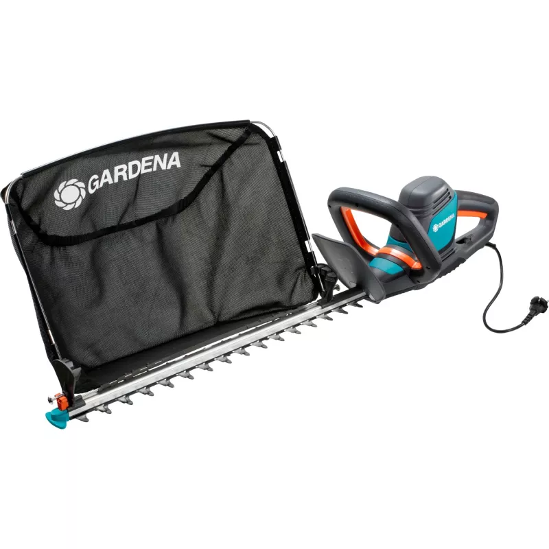 Gardena elektrinis gyvatvorių karpymo žirklių komplektas ComfortCut 550/50, 50 cm, dvigubi peiliai, 2,7 cm, oranžinė, juoda, mėlyna, 2,6 m/s², 84 dB
