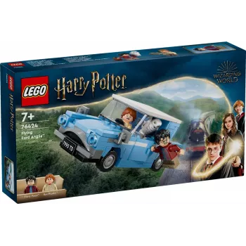 LEGO Harry Potter Skraidantis Ford Anglia automobilis – statomas modelis su Roniu Vizliu ir Hedviga, 7+ metų