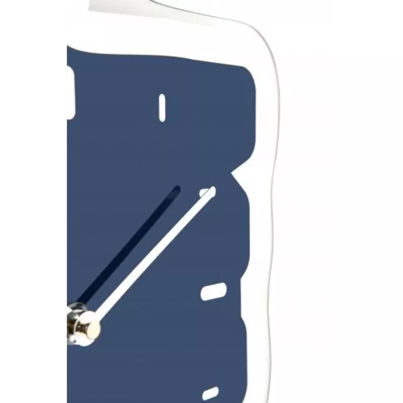 NeXtime 3072bl Thumbs up sieninis laikrodis, 40,5x41,5 cm, mėlynas/sidabrinis
