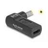 DeLOCK adapteris USB Type-C moteriškas į HP 4,8 x 1,7 mm vyriškas 90° kampu