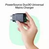 Green Cell PowerSource Solo30 30W Juodas – USB-C vieno prievado maitinimo adapteris