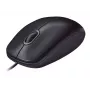 Logitech M90 laidinė optinė biuro pelė — 1000 DPI, ambidekstrinė, USB Type-A, juoda