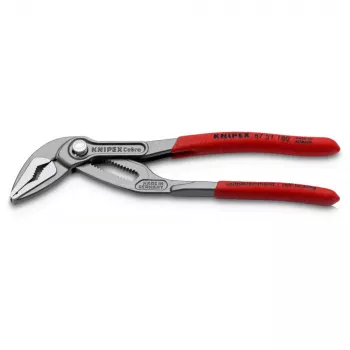 Vandentiekio replės Knipex Cobra ES 87 51 180 SB – reguliuojamas nasrų plotis 0–45 mm