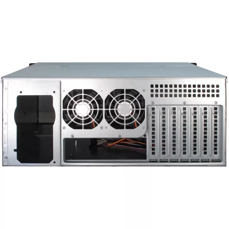 Serverinis korpusas Inter-Tech 4U-4408 Rack, juodas, sidabrinis