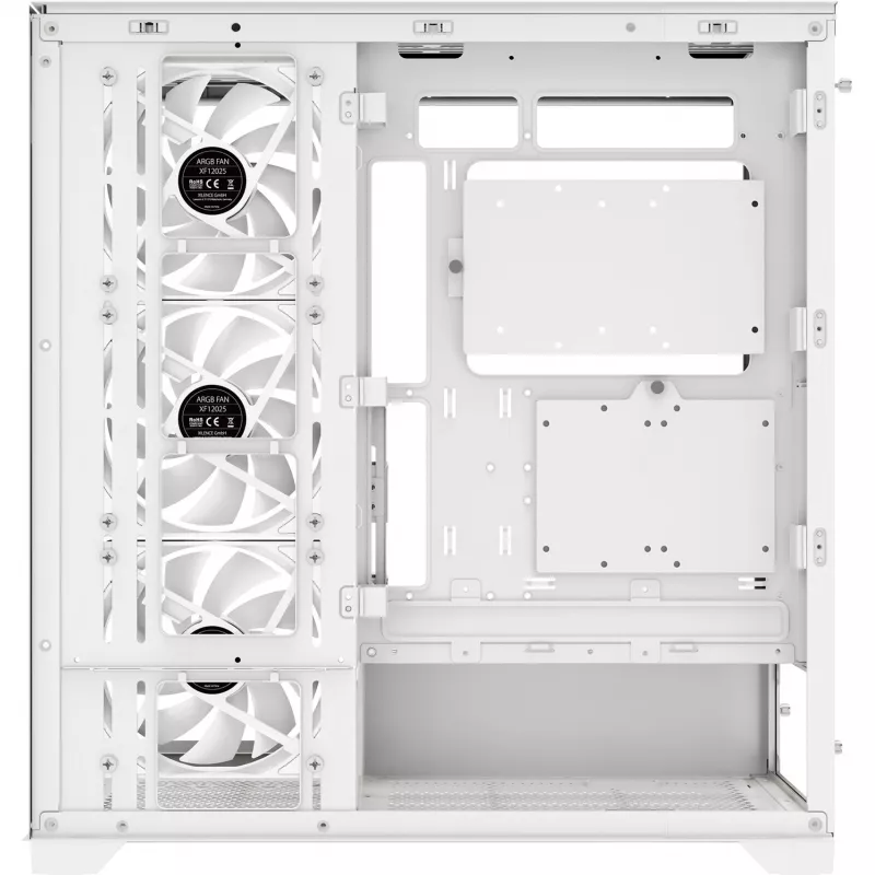 Korpusas XILENCE X818.W.ARGB ATX/micro ATX/Mini-ITX baltas Midi Tower