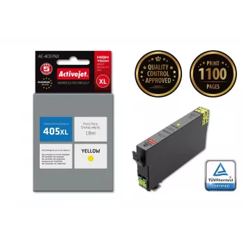 Activejet AE-405YNX rašalas (Epson 405XL C13T05H44010 pakaitalas; Supreme; 18 ml; geltonas)