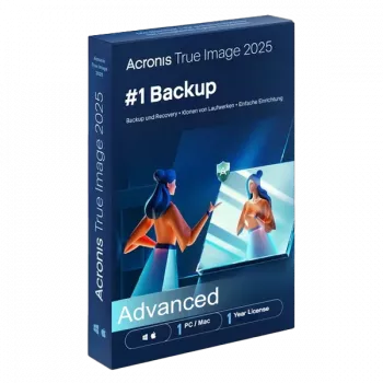 Acronis True Image | Advanced + 500 GB Acronis Cloud Storage | 1 kompiuteriui / MAC | 1 metai