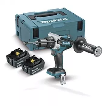 Gręžtuvas Makita DHP458RTJ 2000 aps./min. Juodas, Mėlynas