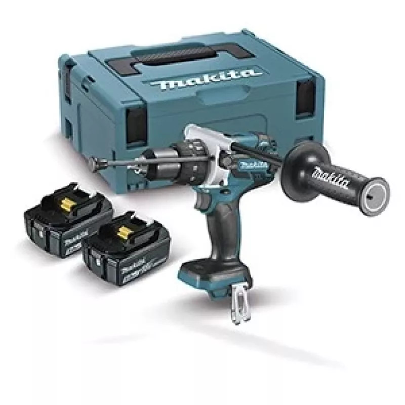 Gręžtuvas Makita DHP458RTJ 2000 aps./min. Juodas, Mėlynas