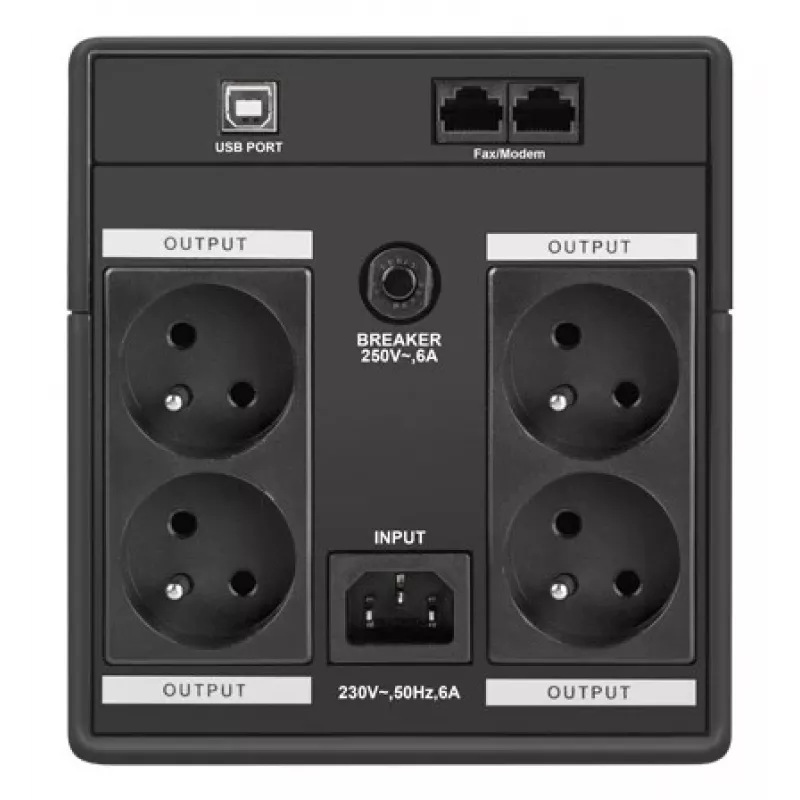 Armac H/1000E/LED UPS HOME Line-Interaktyvus nepertraukiamo maitinimo šaltinis kompiuteriui - 80 Plus