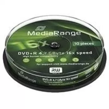 MediaRange 10 vnt. DVD+R 4,7GB 120 min. 16x ritėje MR453