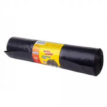 Šiukšlių maišai, 350L/5 vnt., 60 mikr., juodi