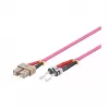 Pataisinis laidas LWL Duplex OM4 (daugiamodis, 50/125) SC/ST, LSZH, keičiama poliarizacija, 0,5 m, Good Connections®
