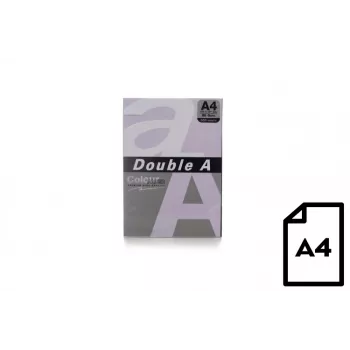 Spalvotas popierius Double A, 80g, A4, 500 lapų, levandų