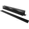 Dėžutė kabeliams Alantec PK008 sieninis organizatorius 1U juoda metalas/plastikas