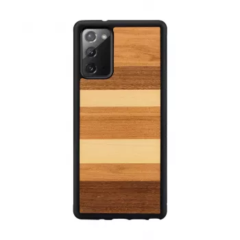 Apsauginis dėklas Samsung Galaxy Note 20 „man and wood“ – juodas