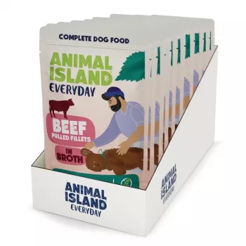 ANIMAL ISLAND jautienos filė sultinyje šunims 10x150g