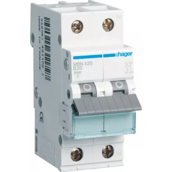 Automatinis jungiklis Hager MBN520 2P 20A
