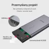 SSD dėklas Unitek S1206A 2× M.2 NVMe PCIe Gen3 x4, USB 3.2 Gen 2 (10 Gbit/s), aliuminis, USB-C, su maitinimo šaltiniu