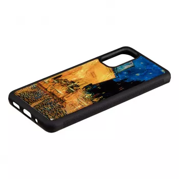 Apsauginis dėklas iKins Samsung Galaxy S20 – juodas Cafe Terrace dizainas