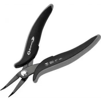 Antistatinis pincetas c.k tools T3892 45° lenktas 152 mm