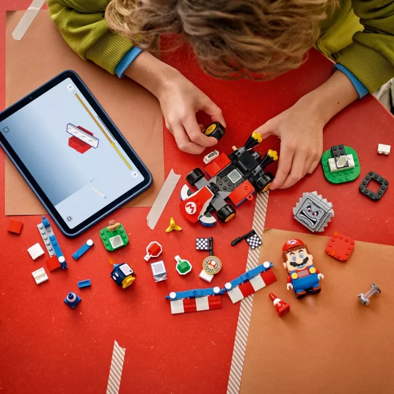 LEGO Konstruktorius 72043 Super Mario Interaktyvus Mario Kart su standartiniu kartu