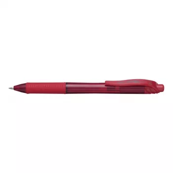 PENTEL Energel X 1.0 raudonas – užsegamas ištraukiamas rašiklis