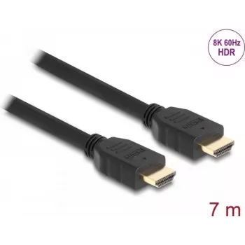 DeLOCK High Speed HDMI laidas 48 Gbps 8K 60 Hz juodas 7 m