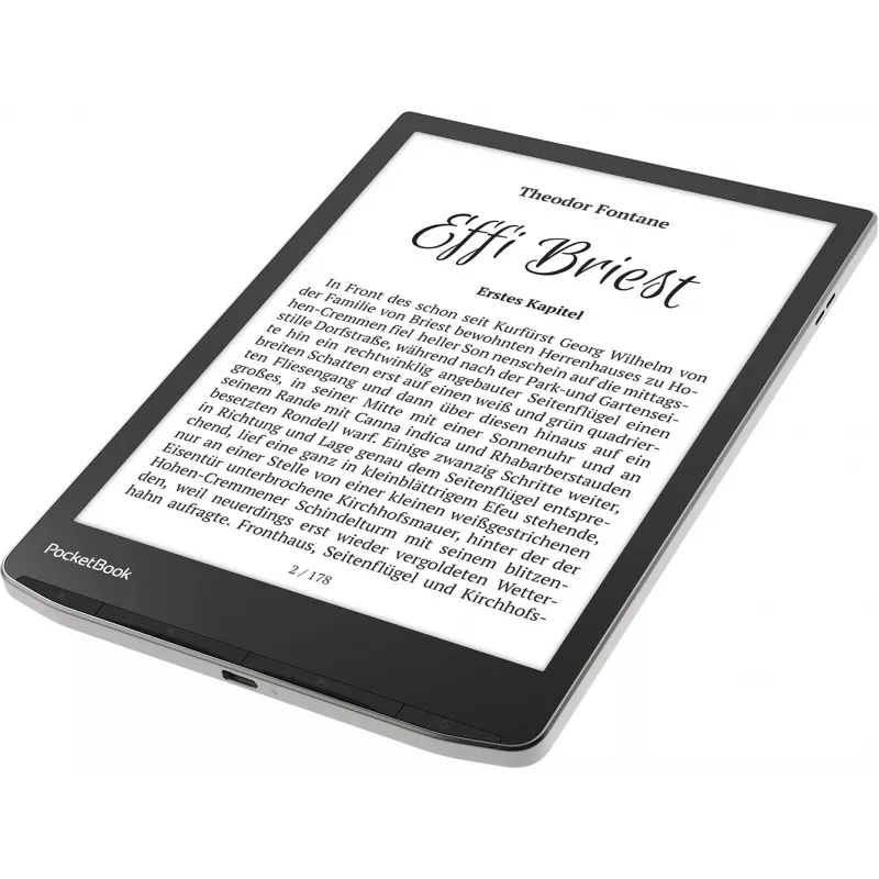 E-knygų skaitytuvė PocketBook InkPad 4 7,8 colio E Ink Carta, 32 GB, Wi‑Fi, juoda/sidabrinė