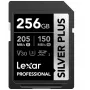 Lexar 256GB SDXC UHS-I Silver Plus atminties kortelė