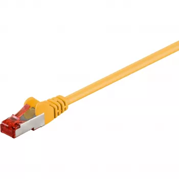 Wentronic Goobay CAT 6 jungiamasis laidas, S/FTP (PiMF), geltonas, 20 m - LSZH halogenų neturintis, varinis (68307)