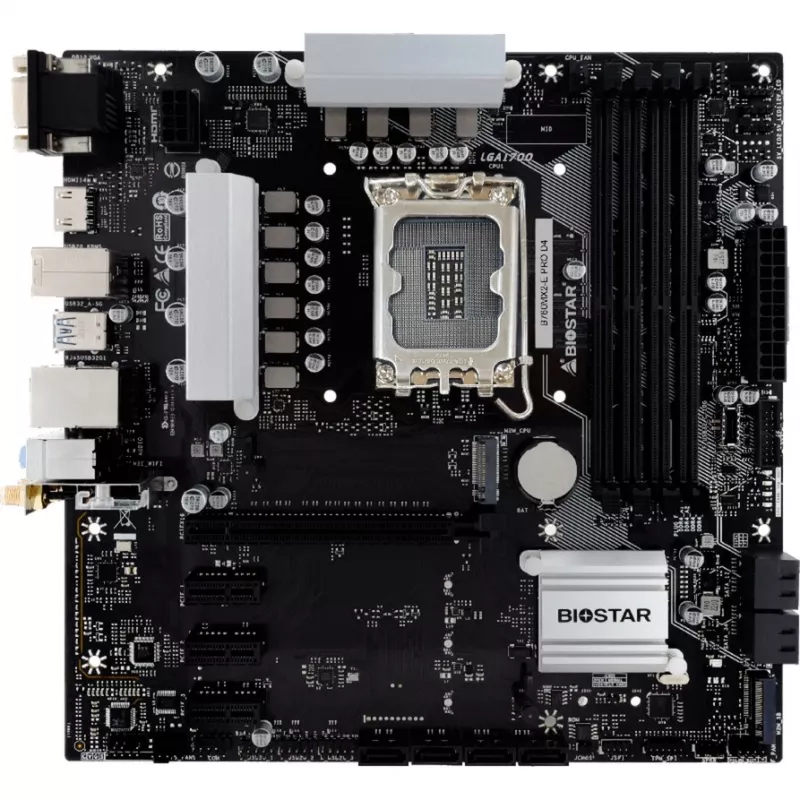 Motininė plokštė Biostar B760MX2-E Pro D4 - B760 - Socket 1700 - Micro ATX